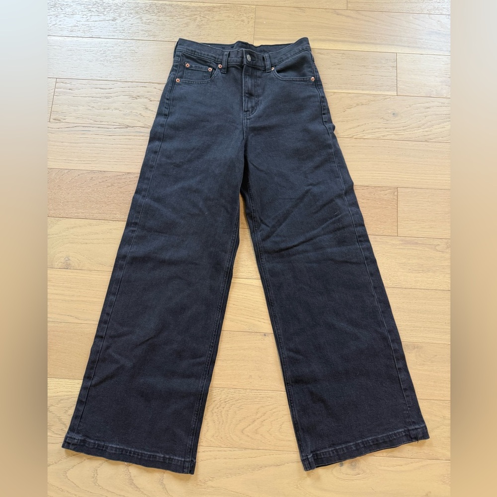 Women’s GAP High Rise Wide Leg Jeans Black